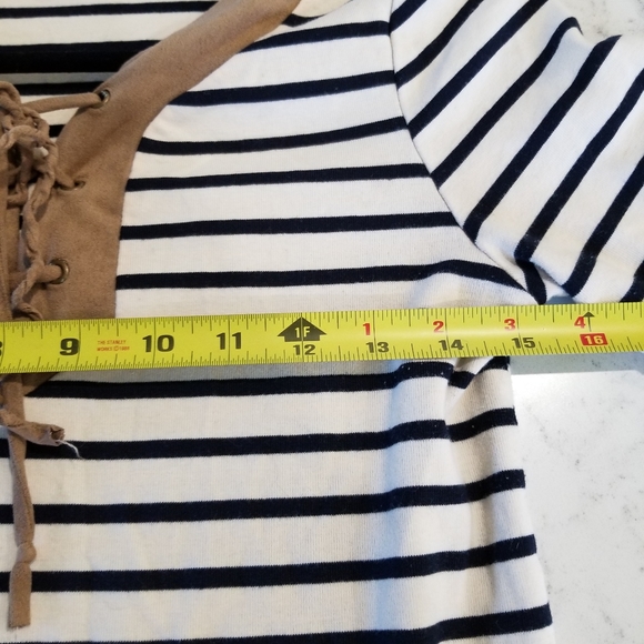 👗MONTEAU STRIPED MINIDRESS - Picture 4 of 8